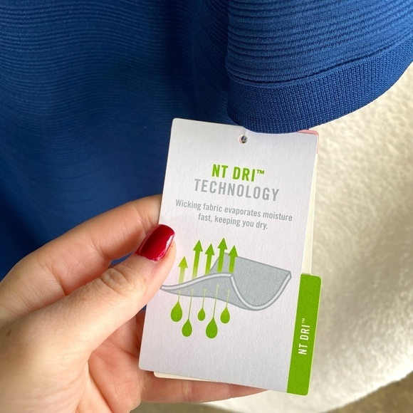 NWT NordicTrack Blue Athletic Fit Big & Tall Polo Shirt - Picture 4 of 6